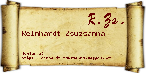 Reinhardt Zsuzsanna névjegykártya